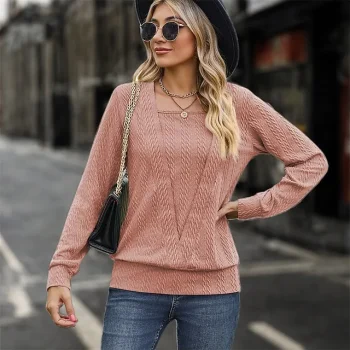 Women's Black Pink Wine Plain Casual Sports Active Sportswear Square Neck Regular Fit S