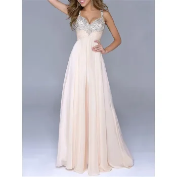 Women's Sequin Dress Prom Dress Party Dress Sparkly Dress Homecoming Dress Long Dress Maxi Dress Sleeveless Summer Spring Fall Spaghetti Strap Fashion Evening Summer Dress