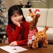 Creative Realistic Giraffe Plush - Cartoon Style Spotted Deer Stuffed Toy, Perfect Christmas Gift & Decoration for Kids - Image 2
