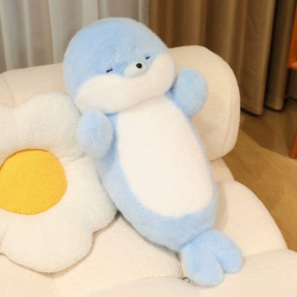 Creative Sleepy Seal Plush Toy - Cute Bedtime Cuddle Companion, Extra Soft Doll, Perfect Birthday Gift