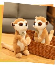 Realistic Big-Eyed Lemur Plush - Long-Tailed Lemur Stuffed Toy, Perfect Forest Zoo Animal Doll - Image 2